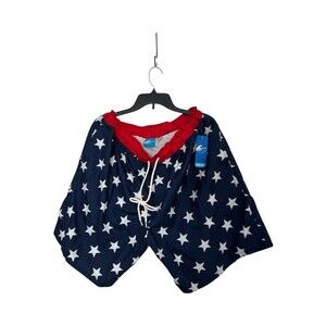 Men’s Navy Blue and Red Swimming trunk size 3X